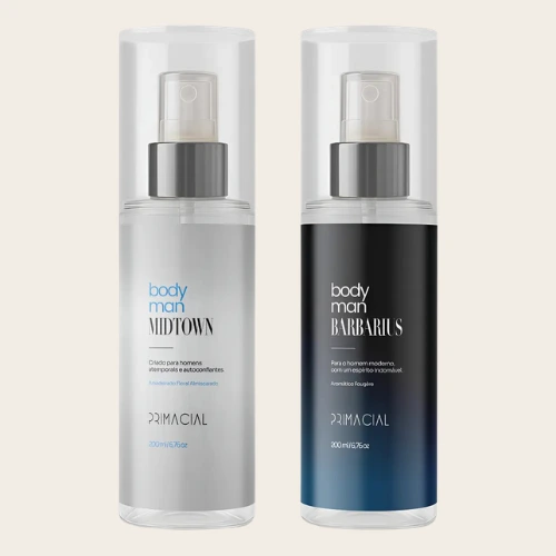 Kit body splash masculino Barbarius e Midtown 200ml